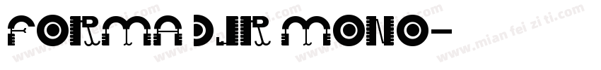 Forma DJR Mono字体转换